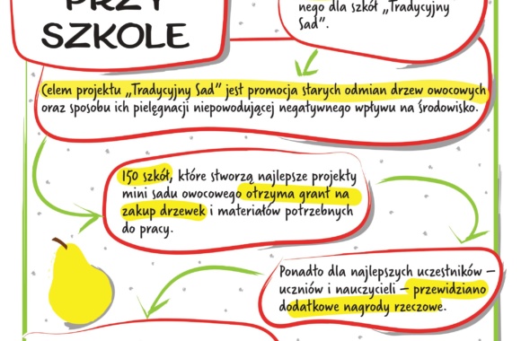 plakat promujący sad